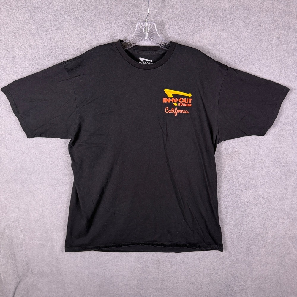 IN-N-OUT T-Shirt Mens XL MUSCLE CAR SUNSET Made in USA Black - Picture 2 of 7